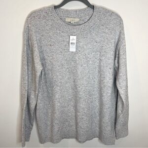LOFT Gray-Speckled Sweater